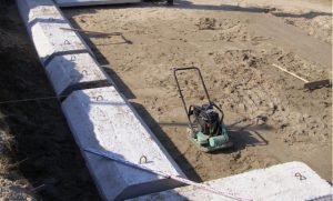 Песчаная подушка для фундамента